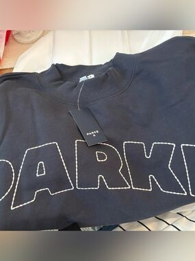Parke x Target Mockneck Pullover Sweatshirt Navy L/XL